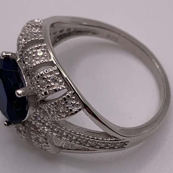 Sterling Silver and CZ ring size 8.5 /052224-RG0010F - Picture 3 of 6